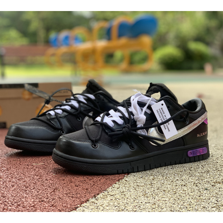 Nike Dunk Low Off-White Lot 50  Sneaker     DM1602-001 - FashionPlug