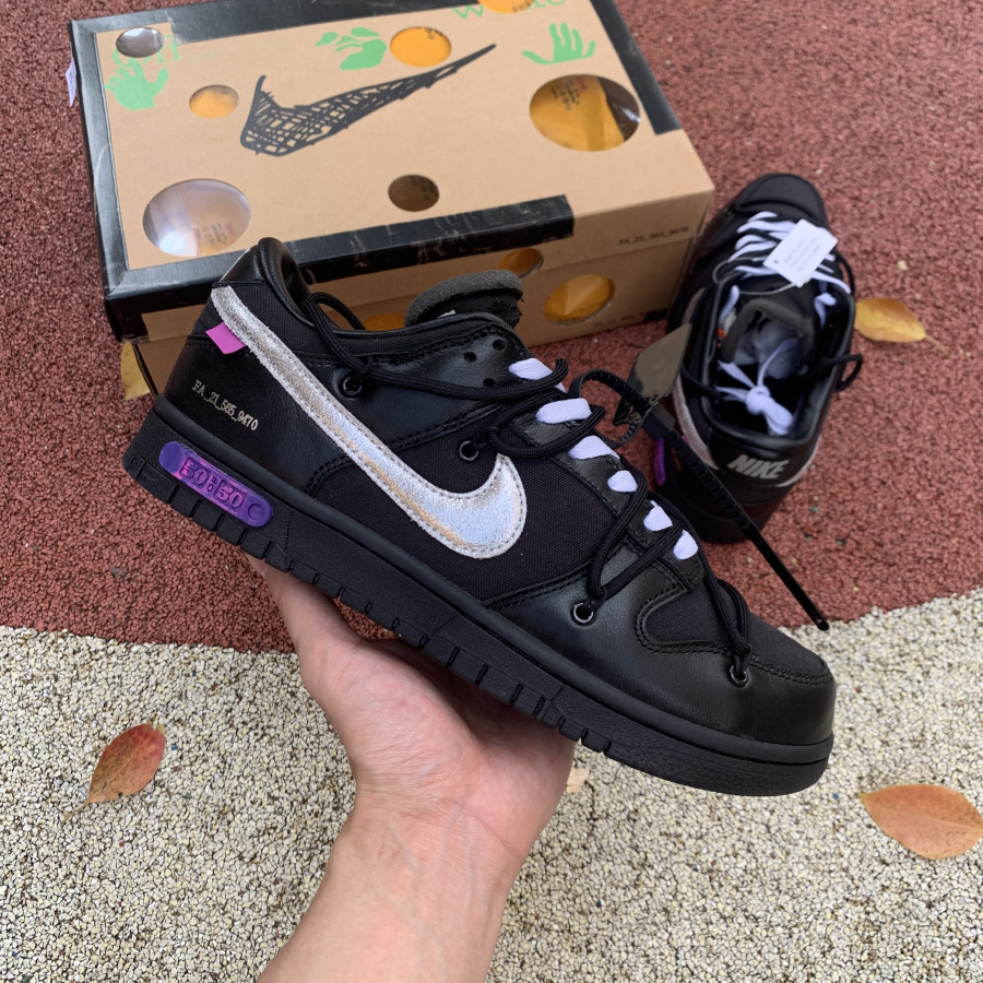 Nike Dunk Low Off-White Lot 50  Sneaker     DM1602-001 - FashionPlug