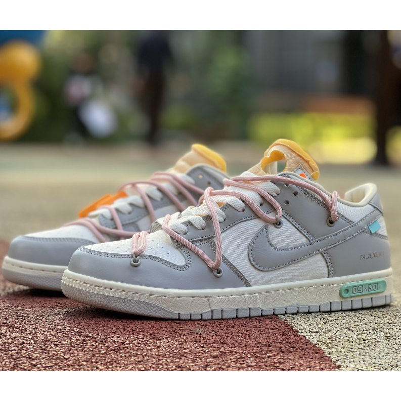 Off-White x Nike Sb Dunk NO.09  Low "The 50" Sneaker     DM1602-109 - FashionPlug