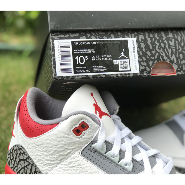 Air Jordan 3 OG “Fire Red” Basketball Shoes   DN3707-160 - FashionPlug