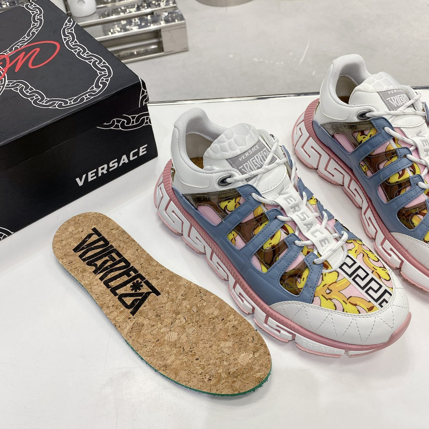 Versace Trigreca Sneakers  - FashionPlug