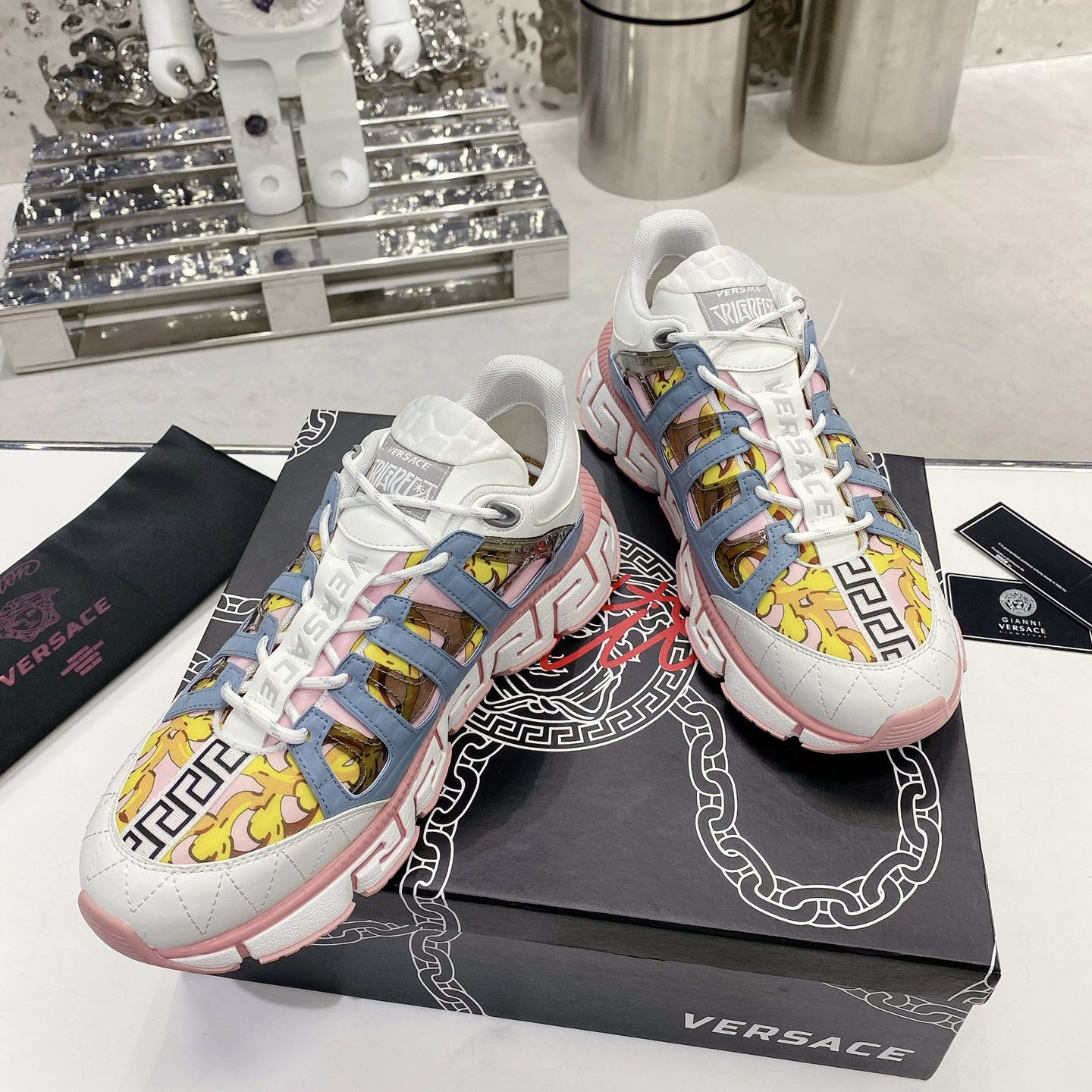 Versace Trigreca Sneakers  - FashionPlug
