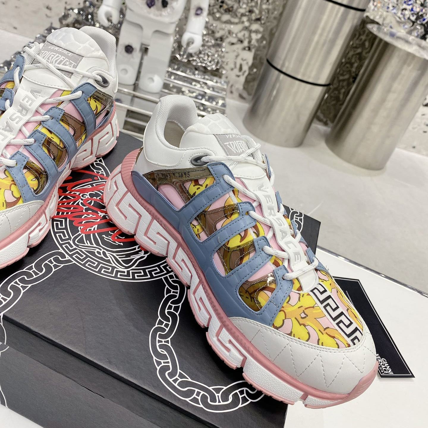 Versace Trigreca Sneakers  - FashionPlug