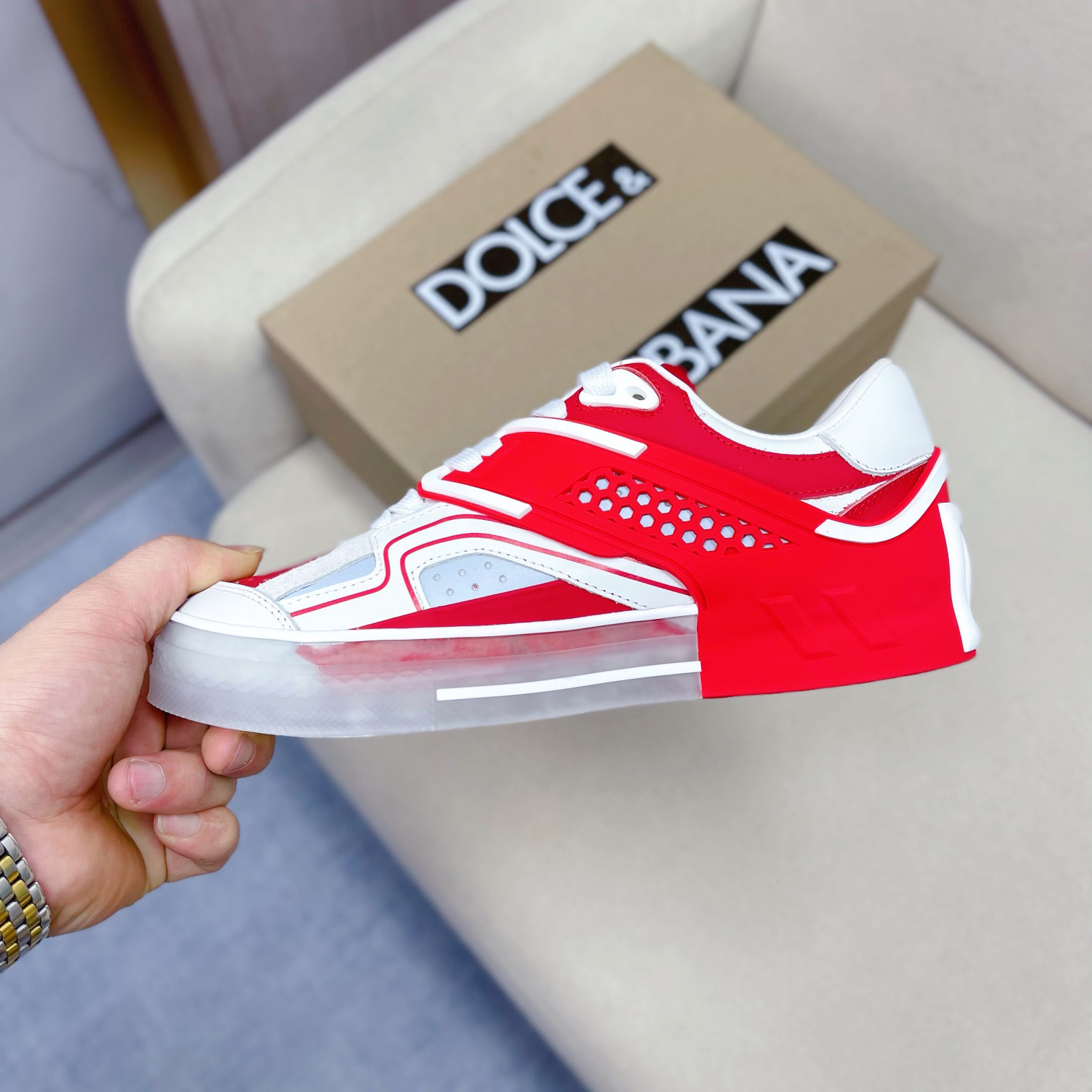 Dolce & Gabbana Calfskin Custom 2.Zero Sneakers - FashionPlug