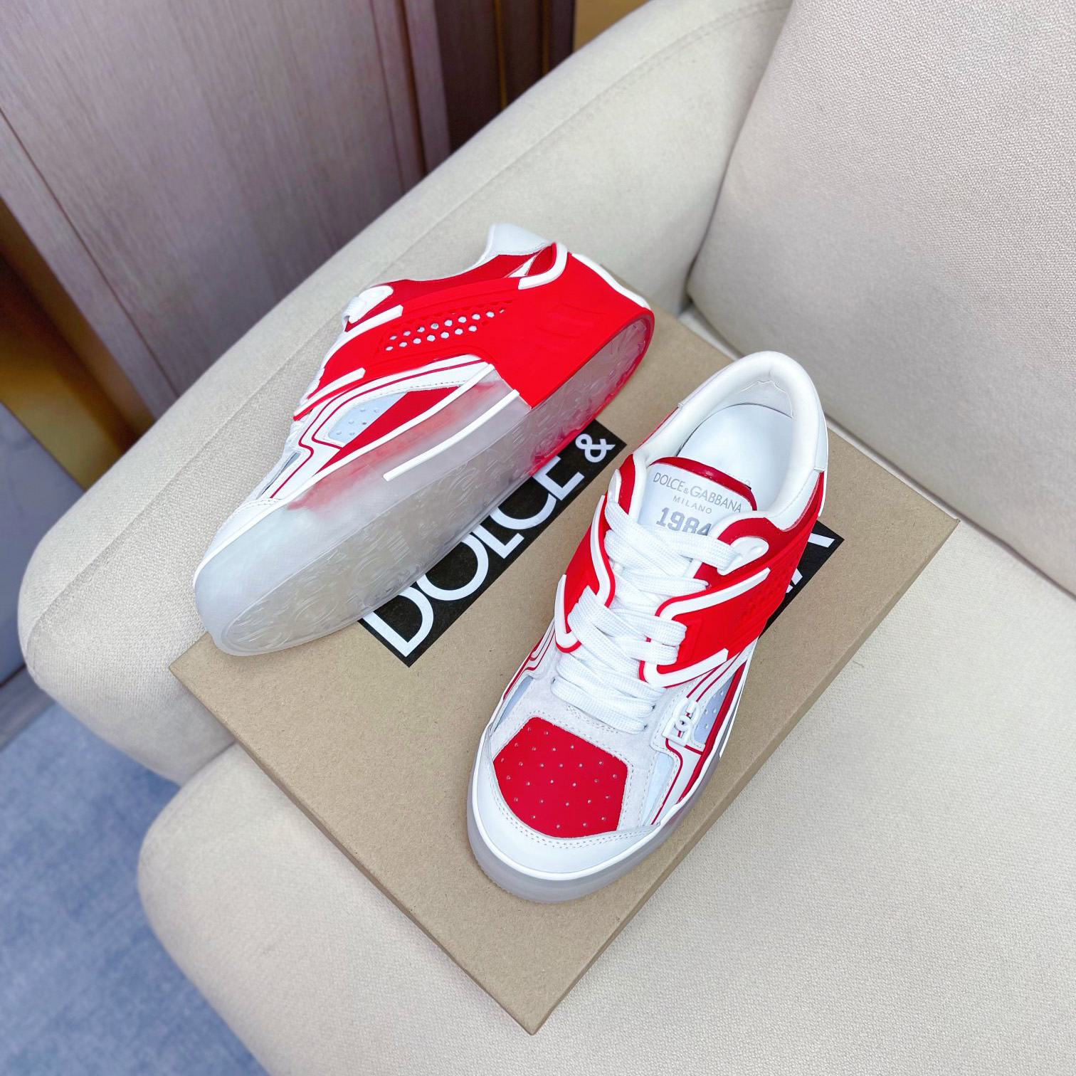 Dolce & Gabbana Calfskin Custom 2.Zero Sneakers - FashionPlug