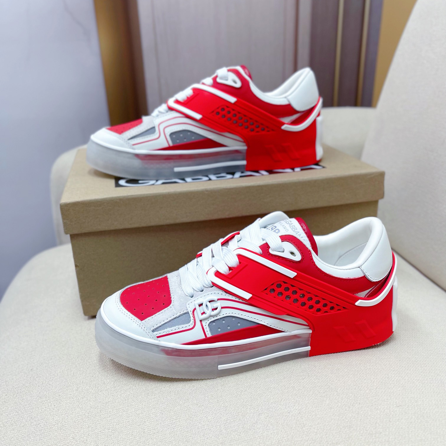 Dolce & Gabbana Calfskin Custom 2.Zero Sneakers - FashionPlug