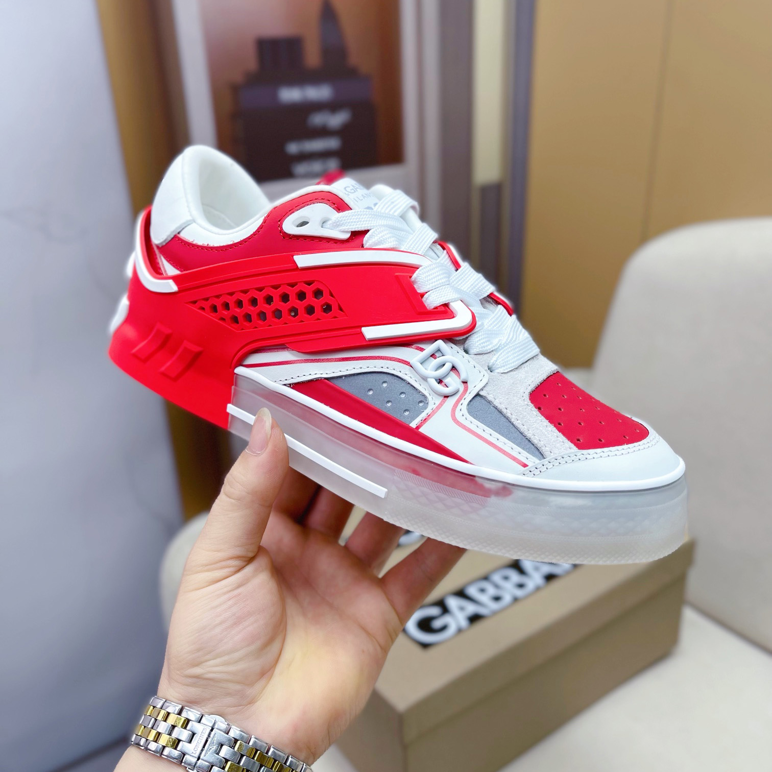 Dolce & Gabbana Calfskin Custom 2.Zero Sneakers - FashionPlug