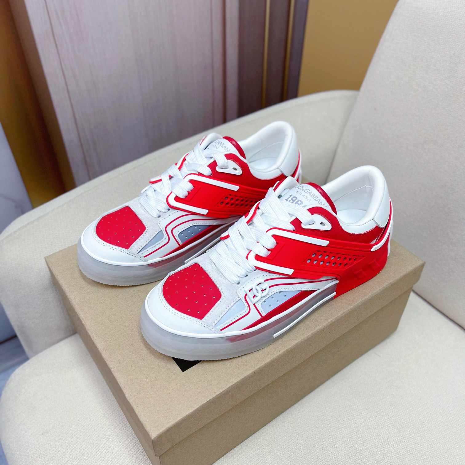 Dolce & Gabbana Calfskin Custom 2.Zero Sneakers - FashionPlug