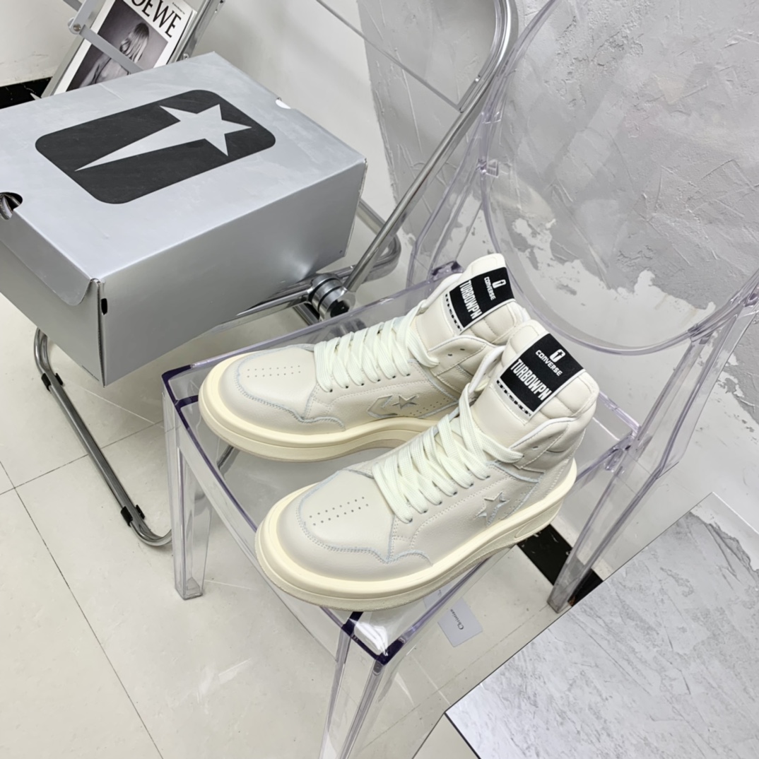 Rick Owens Converse X Drkshdw Turbowpn Sneakers - FashionPlug