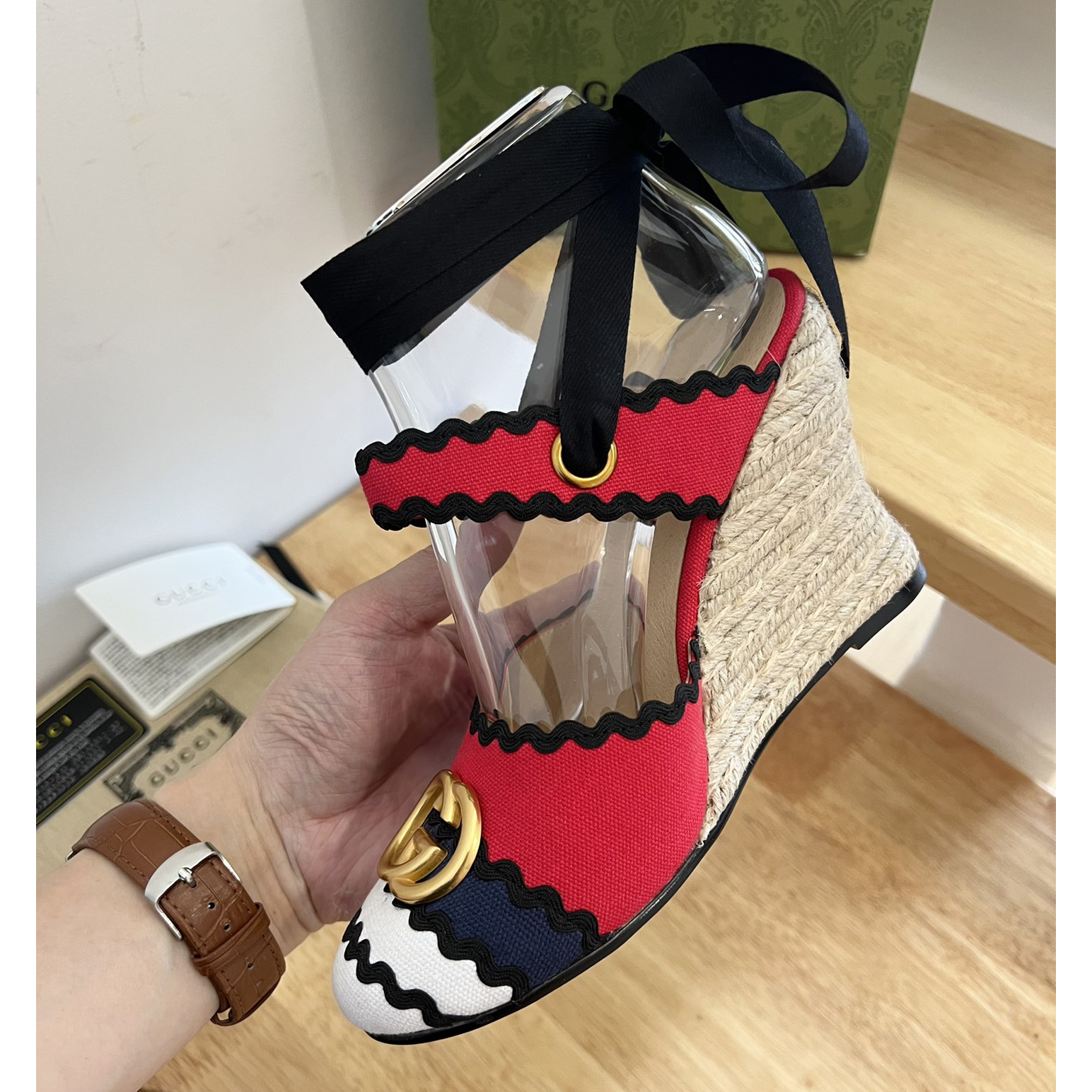 Gucci Women's Platform Espadrilles - FashionPlug