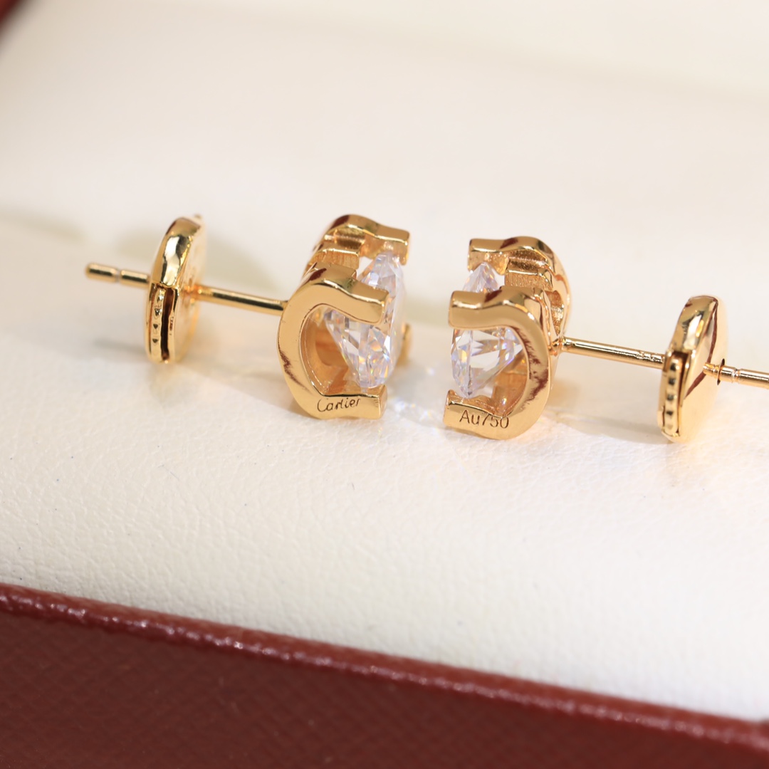Cartier C De Cartier Earrings - FashionPlug