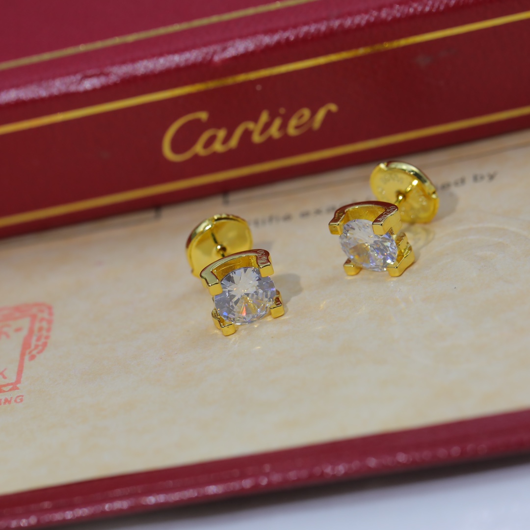 Cartier C De Cartier Earrings - FashionPlug