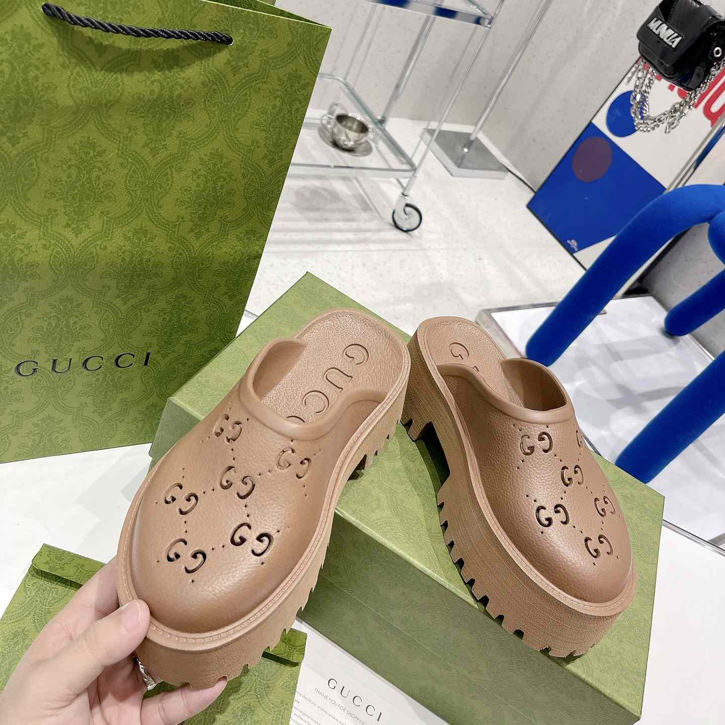 Gucci Women's GG Slip-On Sandal - FashionPlug