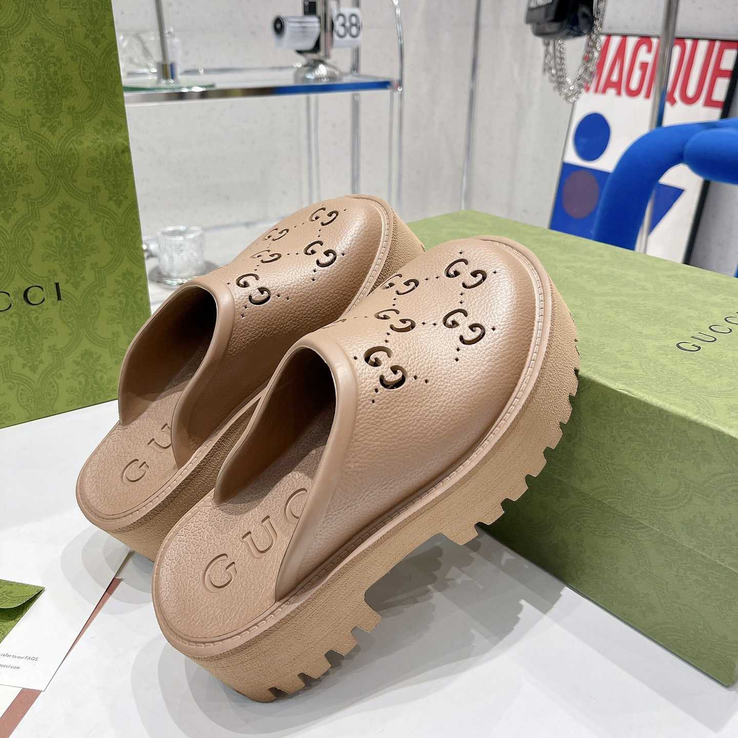 Gucci Women's GG Slip-On Sandal - FashionPlug