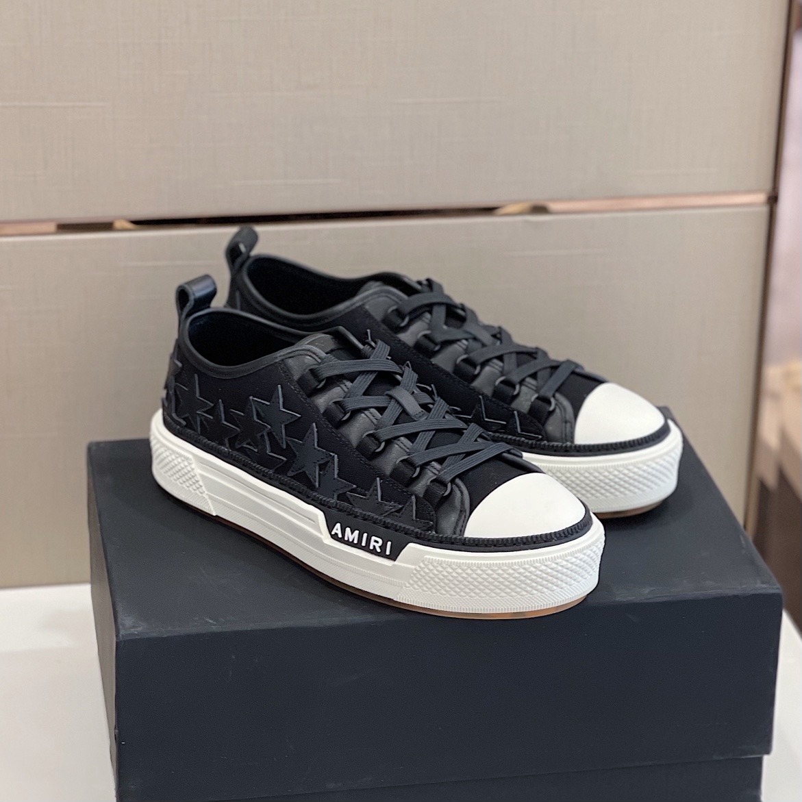 Amiri Stars Court Low Top Sneaker - FashionPlug