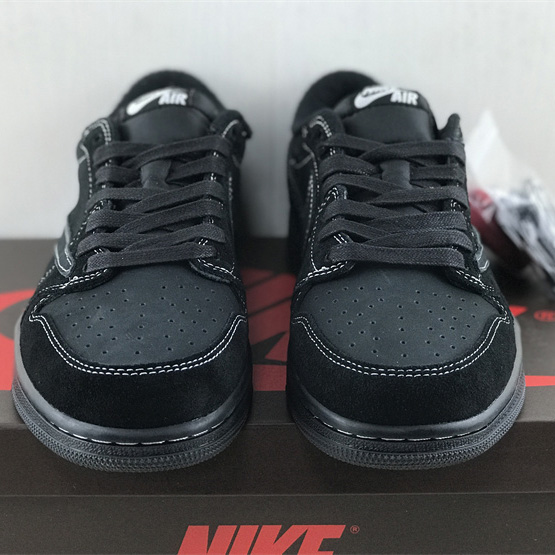 Travis Scott x Air Jordan 1 Low OG “Black Phantom” Sneaker   DM7866-001 - FashionPlug