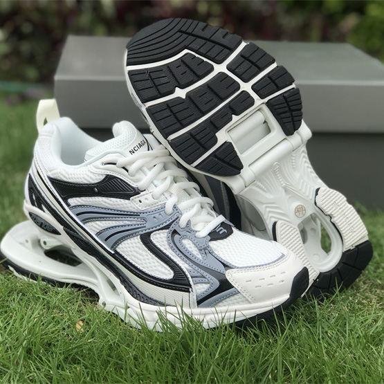 Balenciaga X-Pander Sneaker In Grey, White And Black Mesh And Nylon - FashionPlug