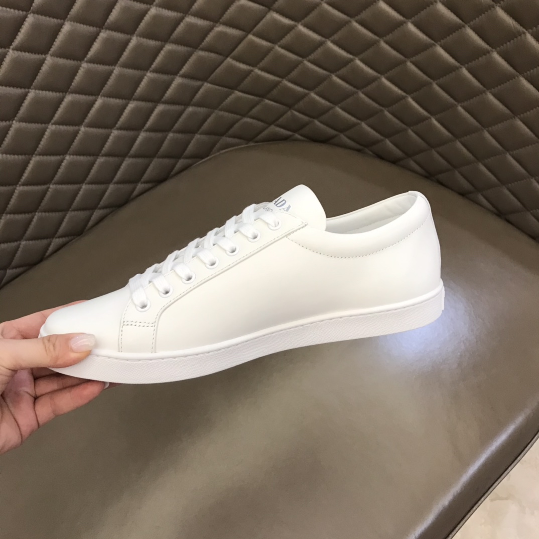 Prada Brushed Leather Sneakers(upon uk size) - FashionPlug