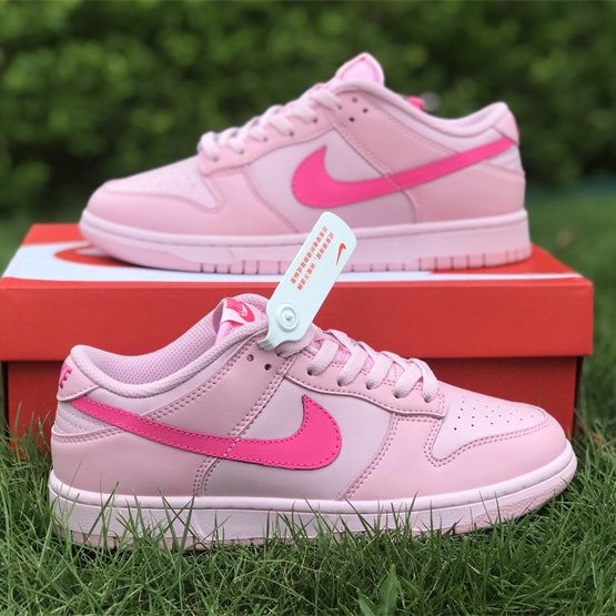 Nike Dunk Low “Triple Pink” Sneaker    DH9756-600  - FashionPlug