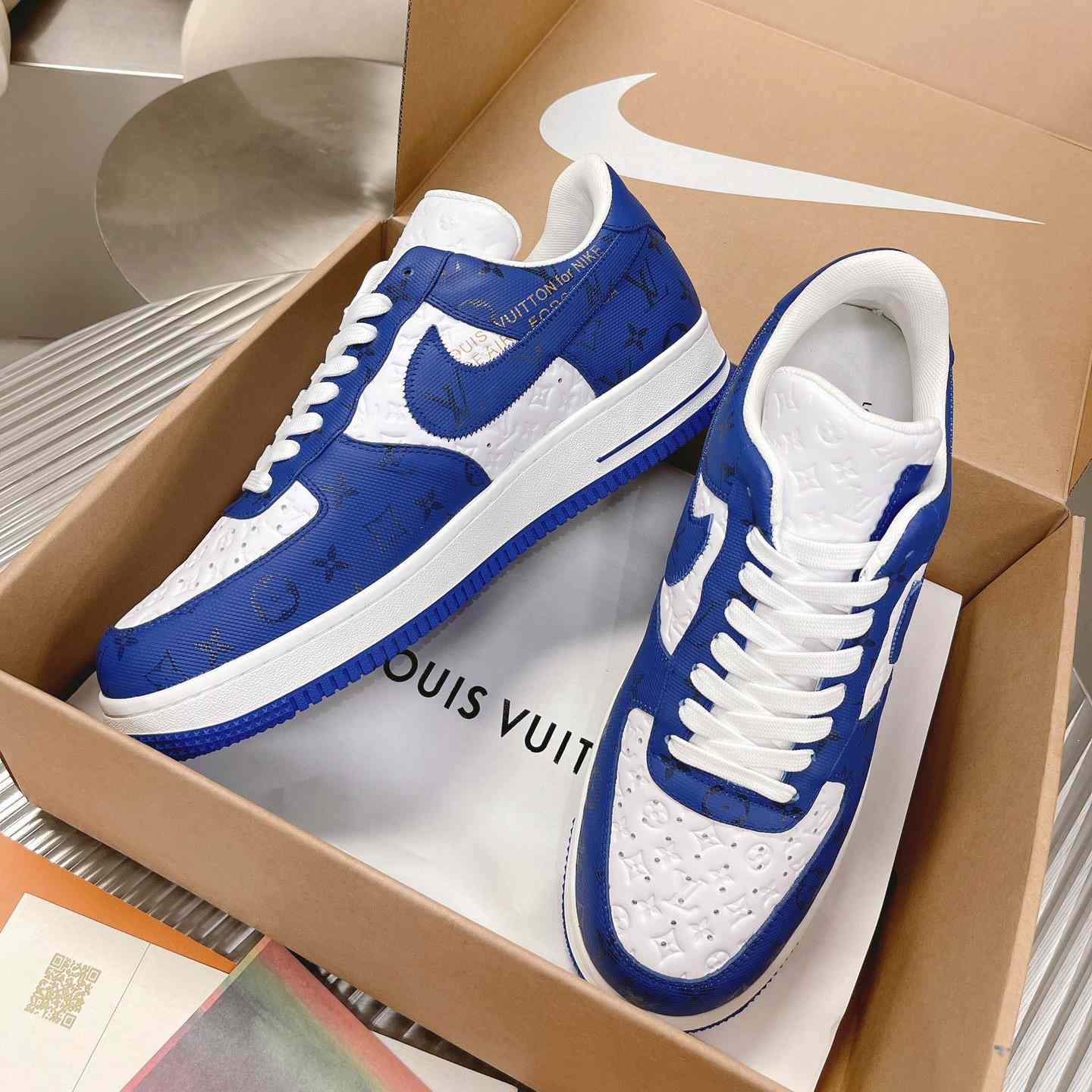 Louis Vuitton x Air Jordan1 Low AJ1 Sneaker - FashionPlug