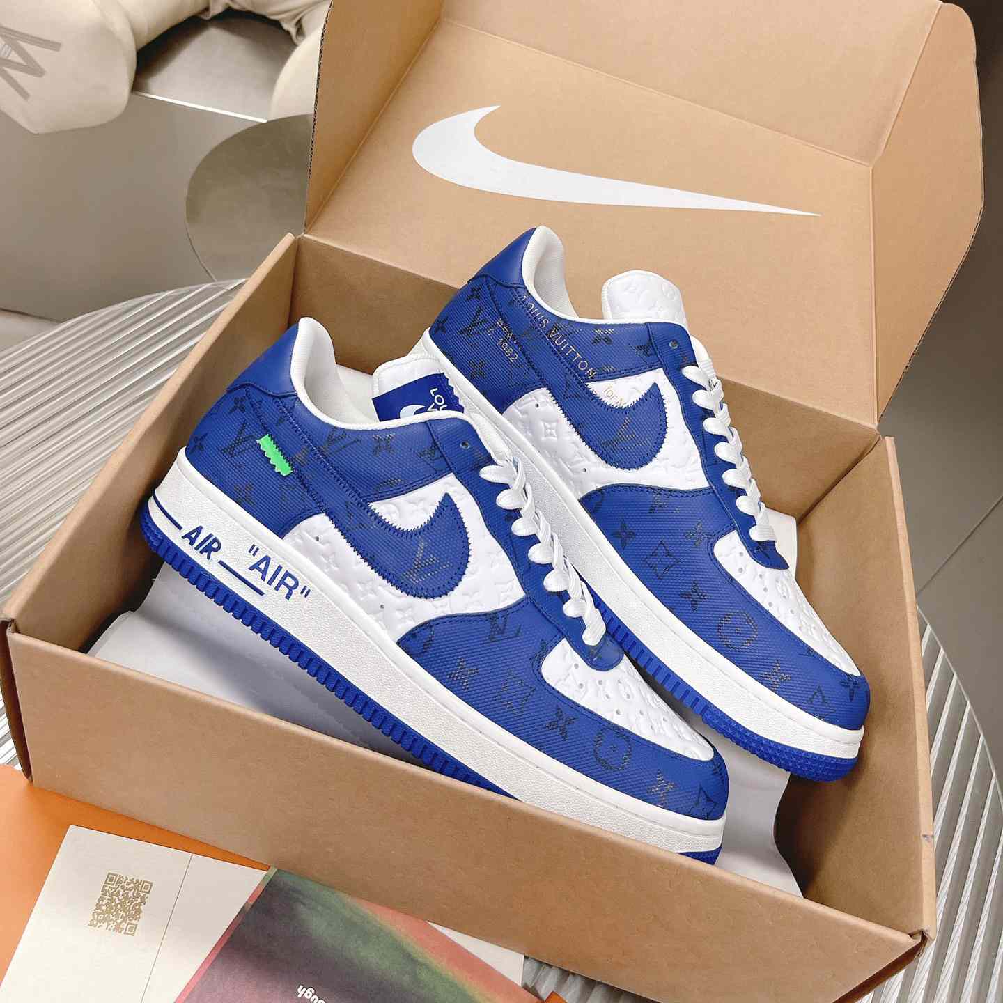 Louis Vuitton x Air Jordan1 Low AJ1 Sneaker - FashionPlug