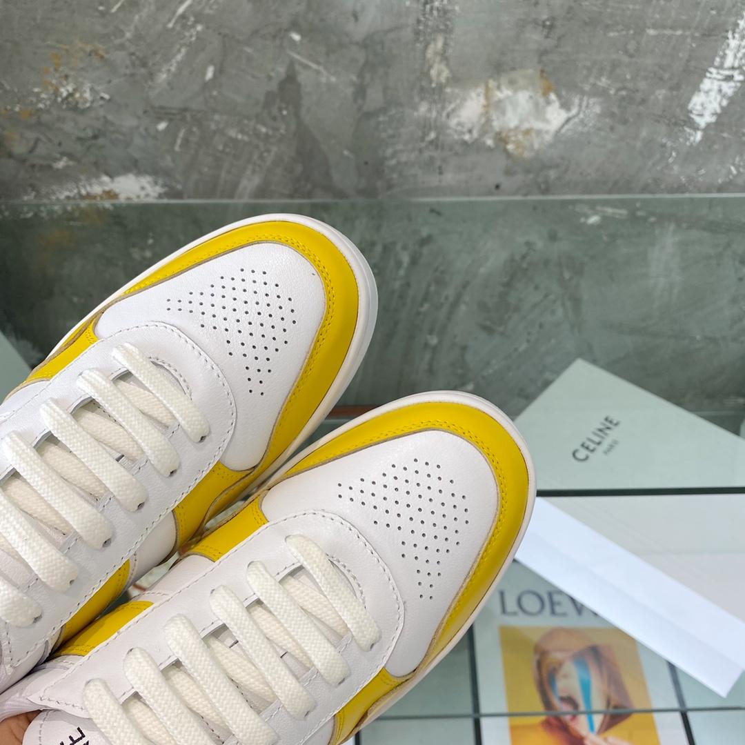 Celine Trainer Low Lace-Up Sneaker In Calfskin - FashionPlug