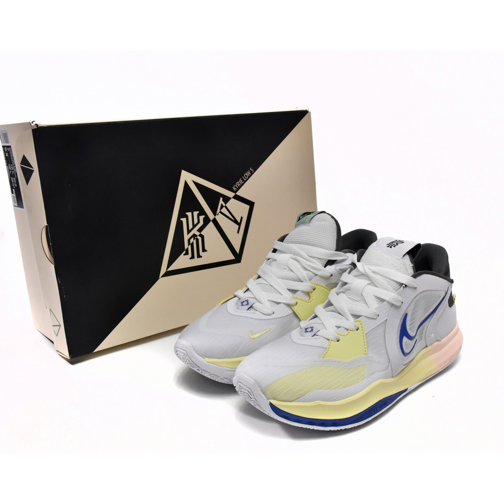 Nike Kyrie Low 5 EP White Game Royal Sneaker      DJ6014-100 - FashionPlug