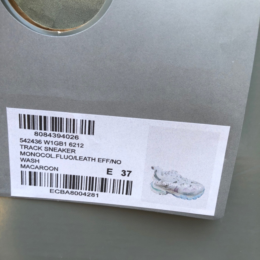 Balenciaga Track Sneaker In White And Pastel Mesh And Nylon - FashionPlug