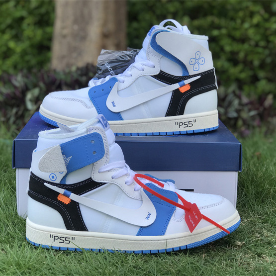 Sony PlayStation 5 x OFF-WHITE x Air Jordan 1 Retro High Sneaker    AQ0818-168 - FashionPlug