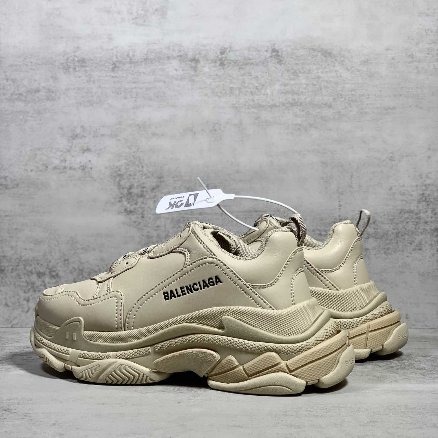 Balenciaga Triple S Sneaker In Beige Technical Material - FashionPlug
