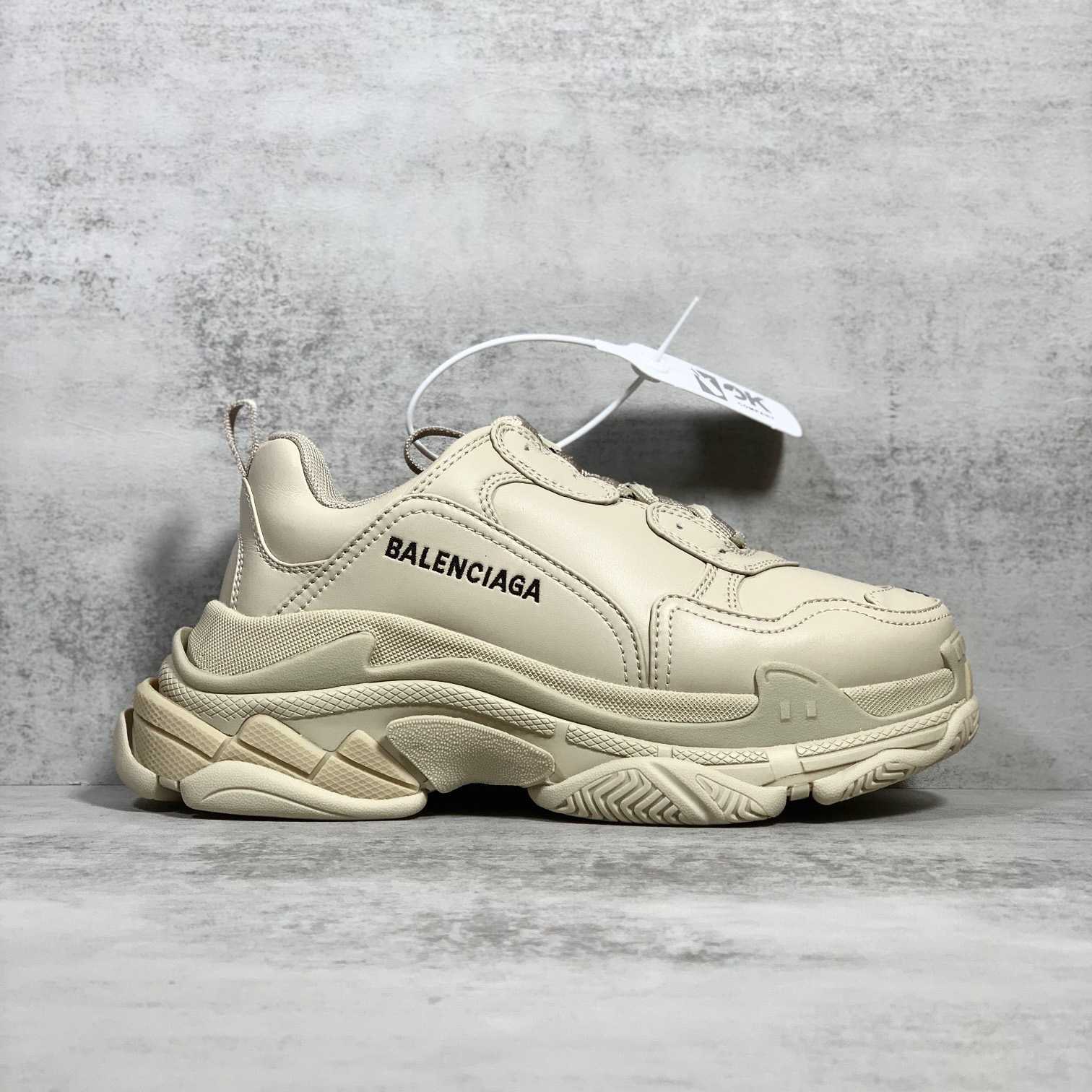 Balenciaga Triple S Sneaker In Beige Technical Material - FashionPlug