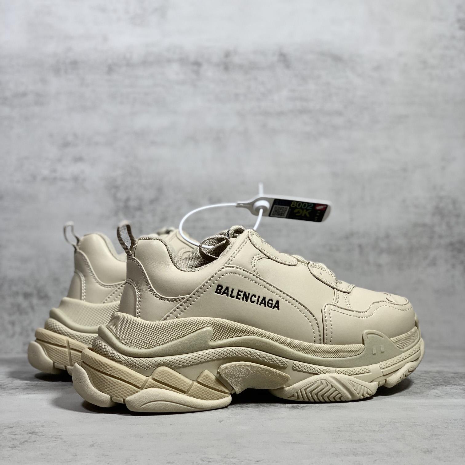 Balenciaga Triple S Sneaker In Beige Technical Material - FashionPlug