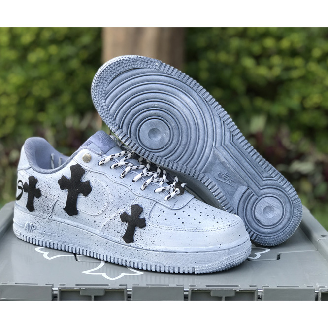 Chrome Hearts x Nike Air Force 1'07 Low Sneaker      - FashionPlug