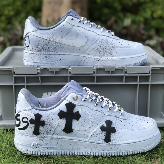 Chrome Hearts x Nike Air Force 1'07 Low Sneaker      - FashionPlug