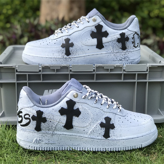Chrome Hearts x Nike Air Force 1'07 Low Sneaker      - FashionPlug