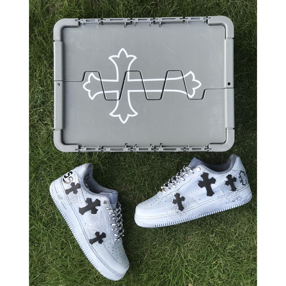 Chrome Hearts x Nike Air Force 1'07 Low Sneaker      - FashionPlug