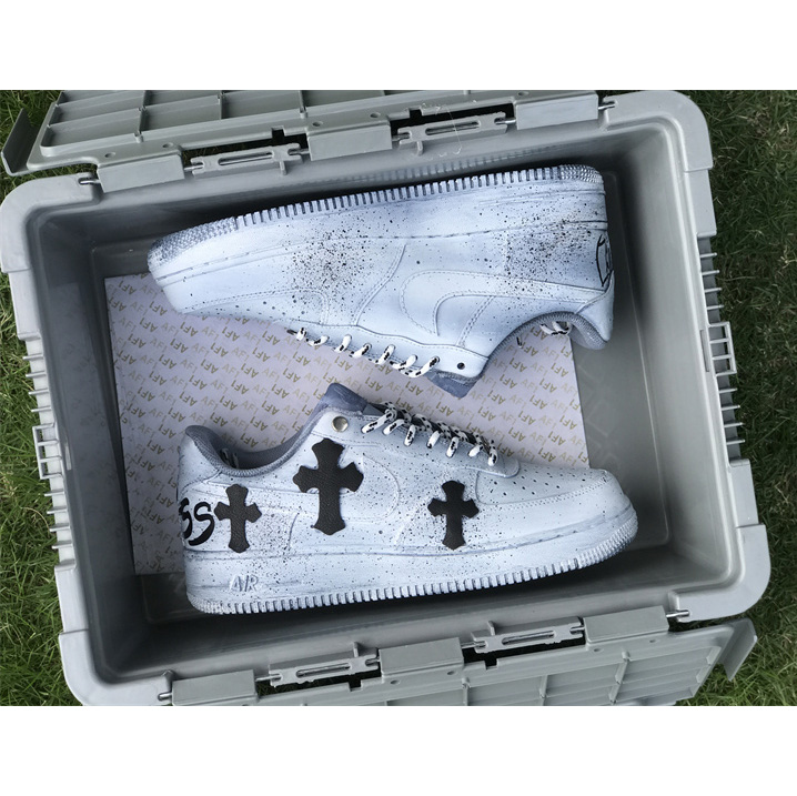 Chrome Hearts x Nike Air Force 1'07 Low Sneaker      - FashionPlug