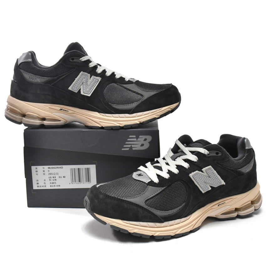 New Balance 2002R Grey Black Sneakers            M2002RHO - FashionPlug