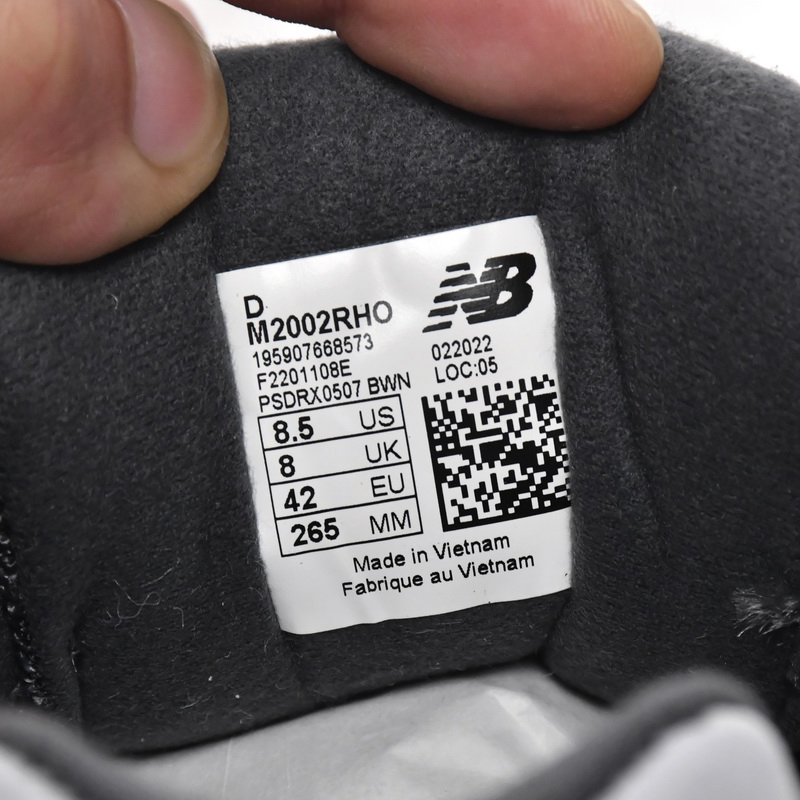 New Balance 2002R Grey Black Sneakers            M2002RHO - FashionPlug