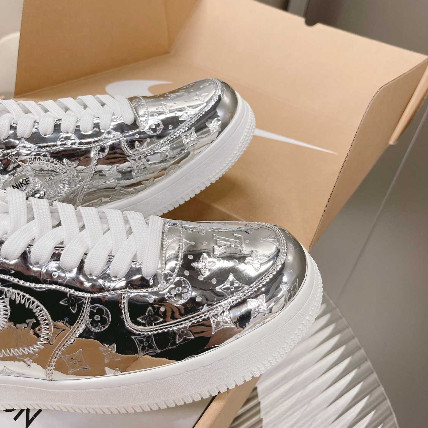 Louis Vuitton x Air Jordan1 Low AJ1 Sneaker - FashionPlug