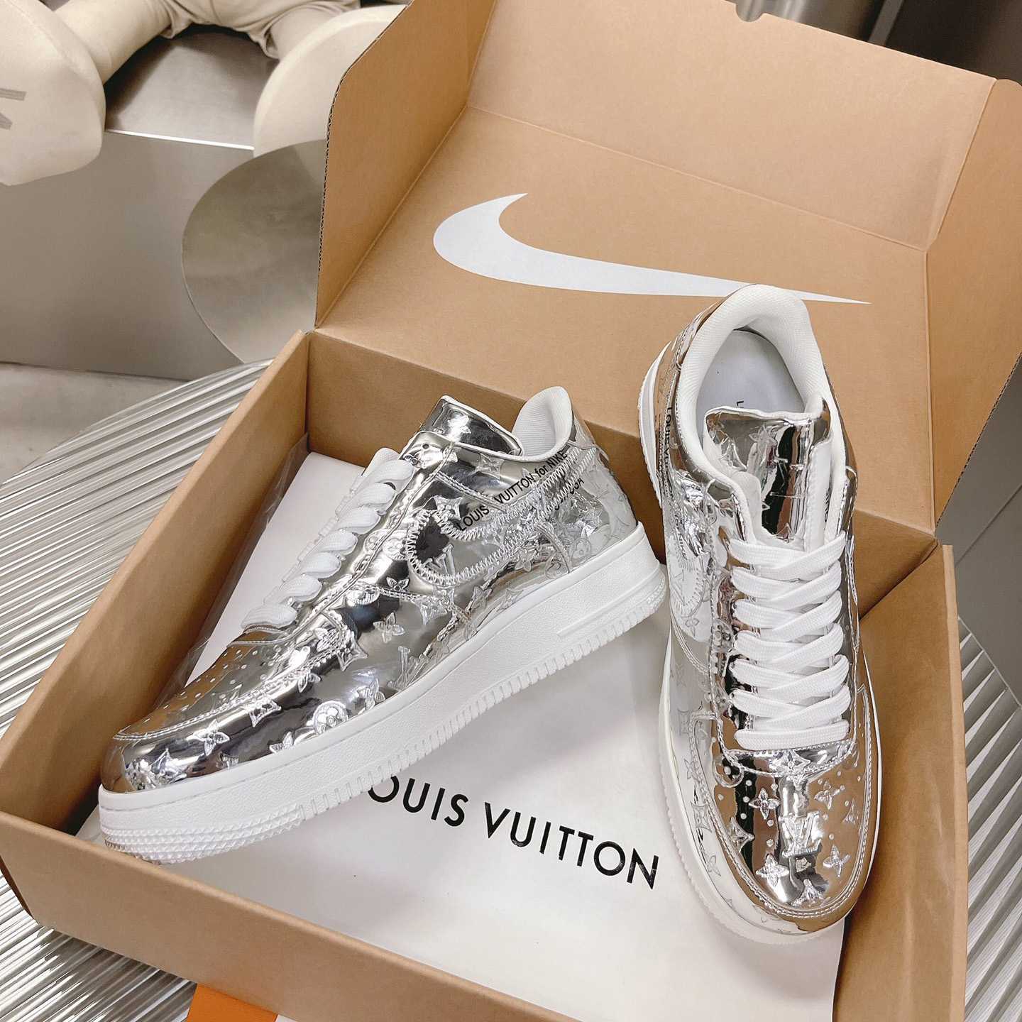 Louis Vuitton x Air Jordan1 Low AJ1 Sneaker - FashionPlug