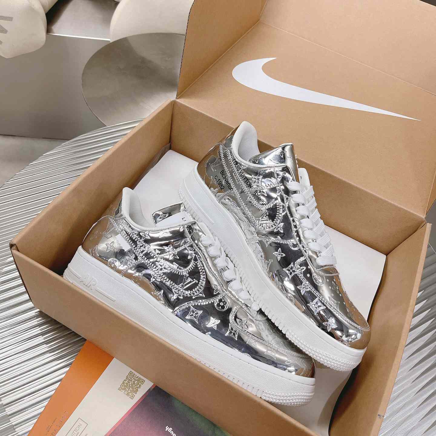 Louis Vuitton x Air Jordan1 Low AJ1 Sneaker - FashionPlug