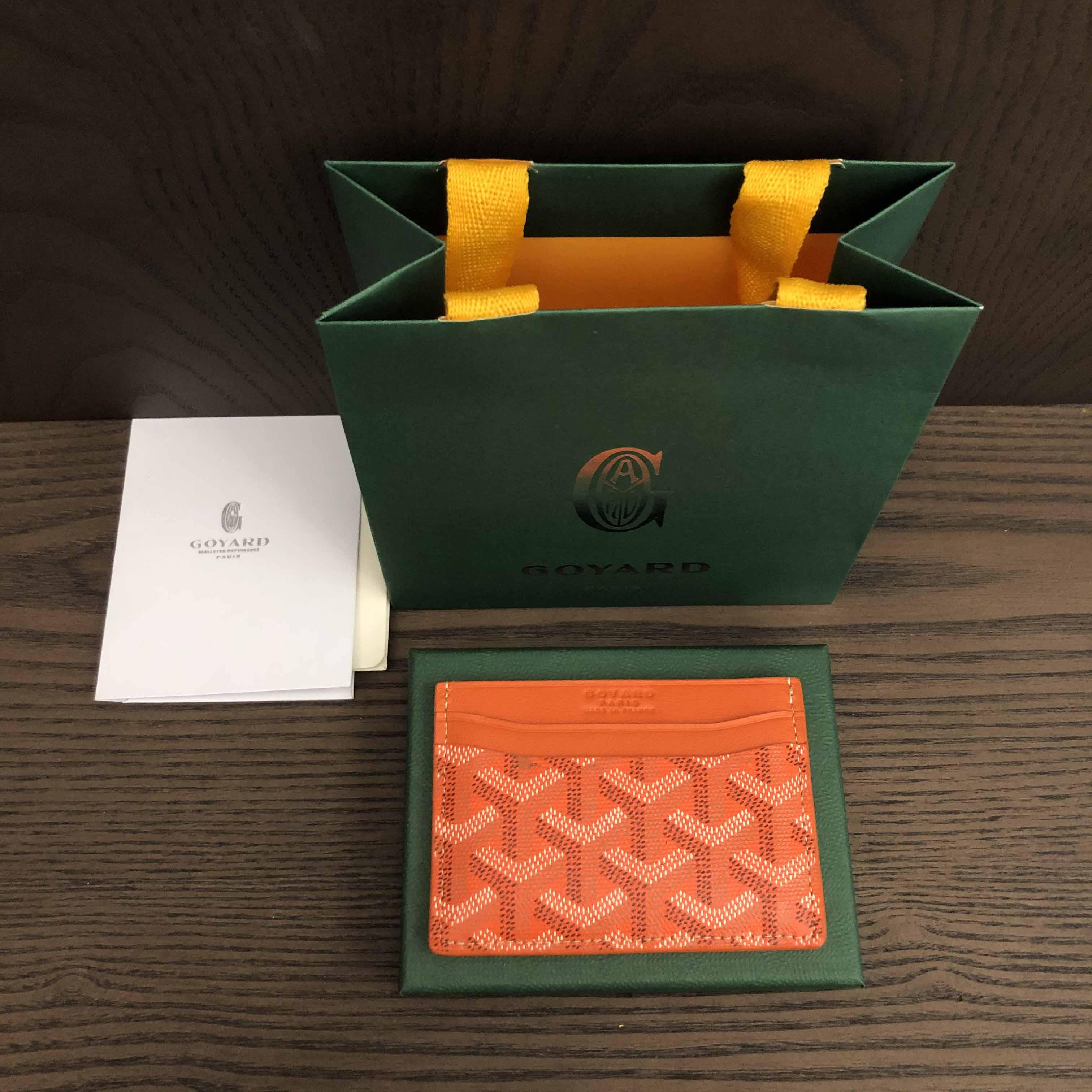 Goyard Card Holder Orange - FashionPlug