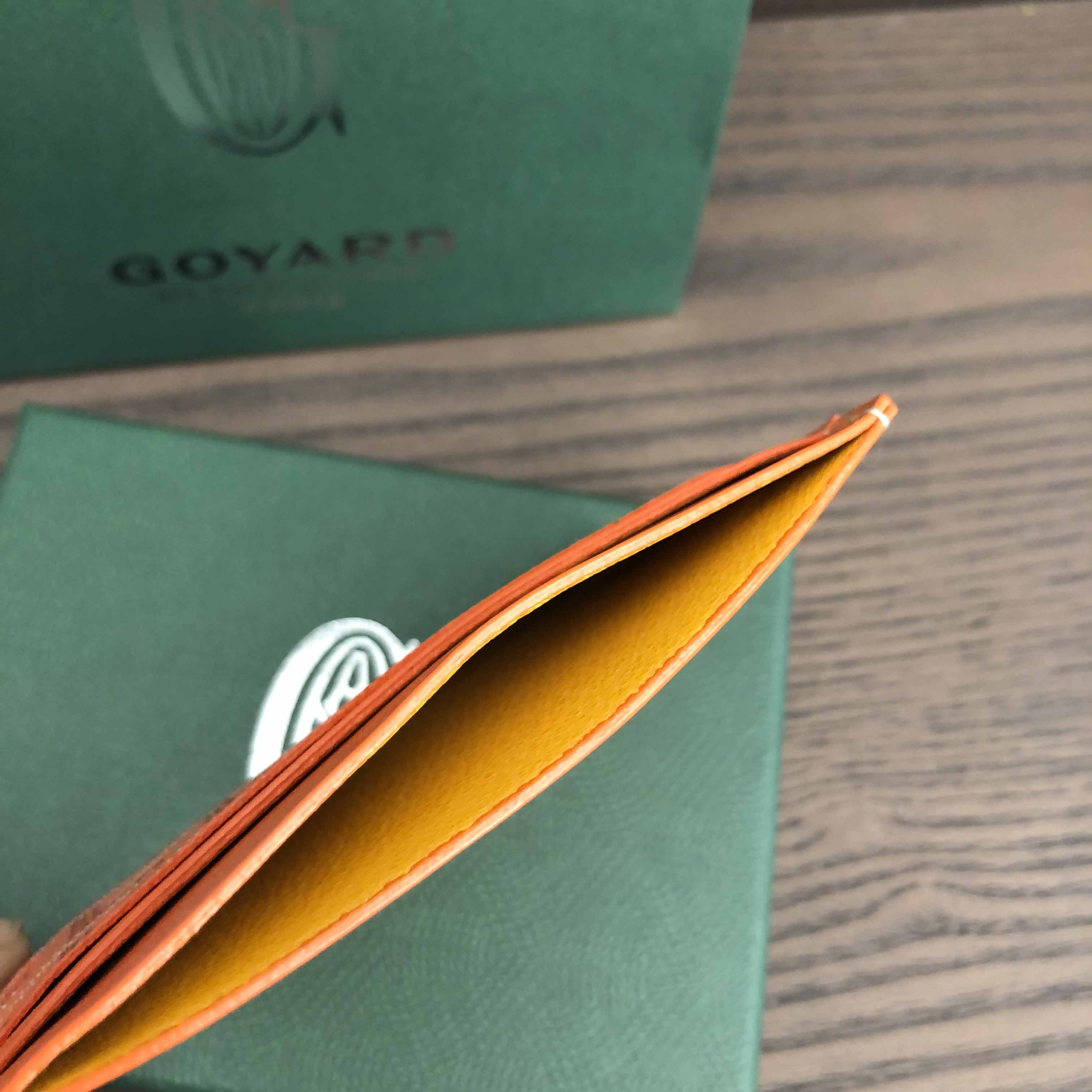 Goyard Card Holder Orange - FashionPlug