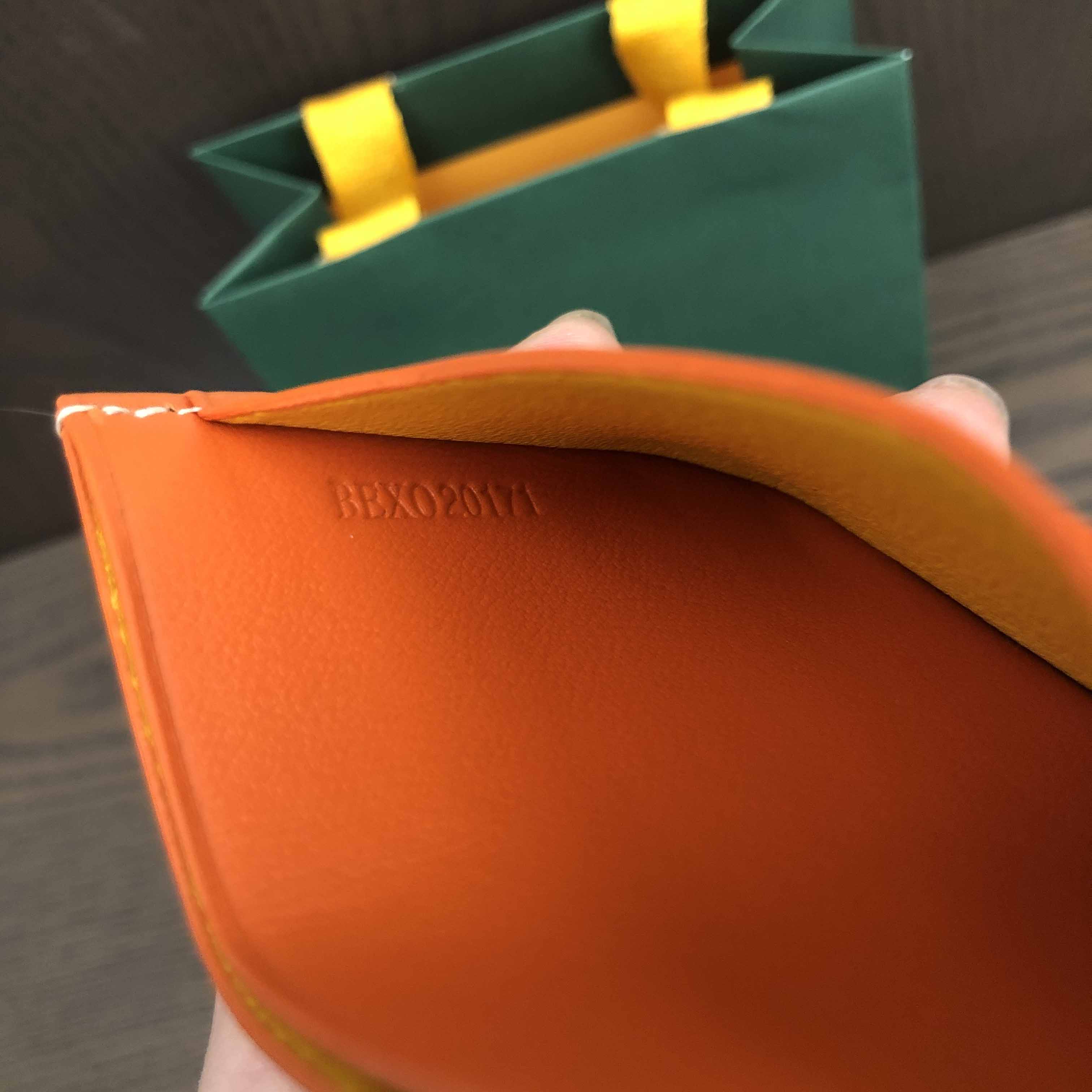 Goyard Card Holder Orange - FashionPlug