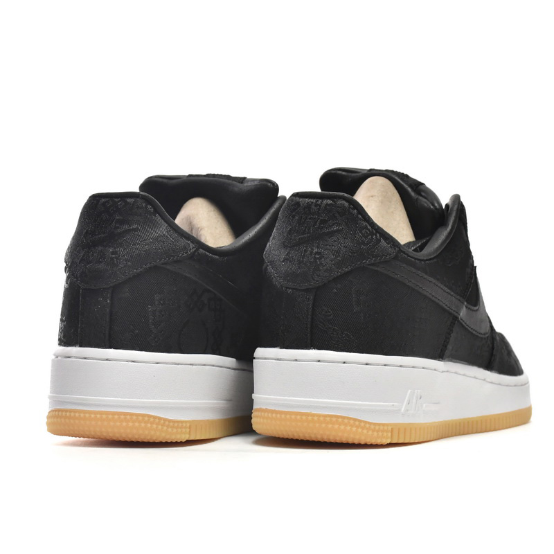 Nike Air Force 1 Low Fragment Design x Clot Black Silk Sneaker     CZ3986-001 - FashionPlug
