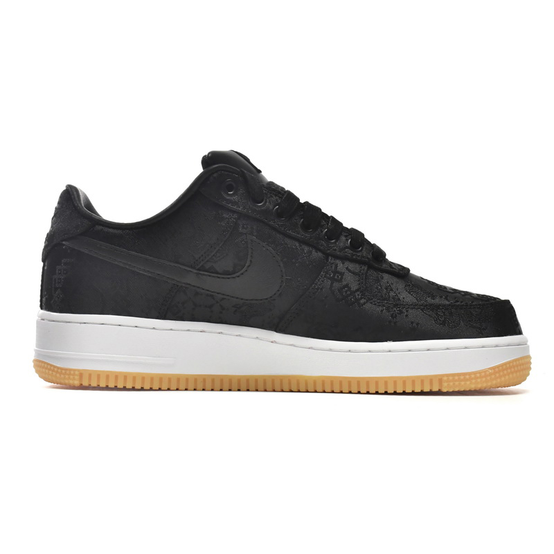 Nike Air Force 1 Low Fragment Design x Clot Black Silk Sneaker     CZ3986-001 - FashionPlug