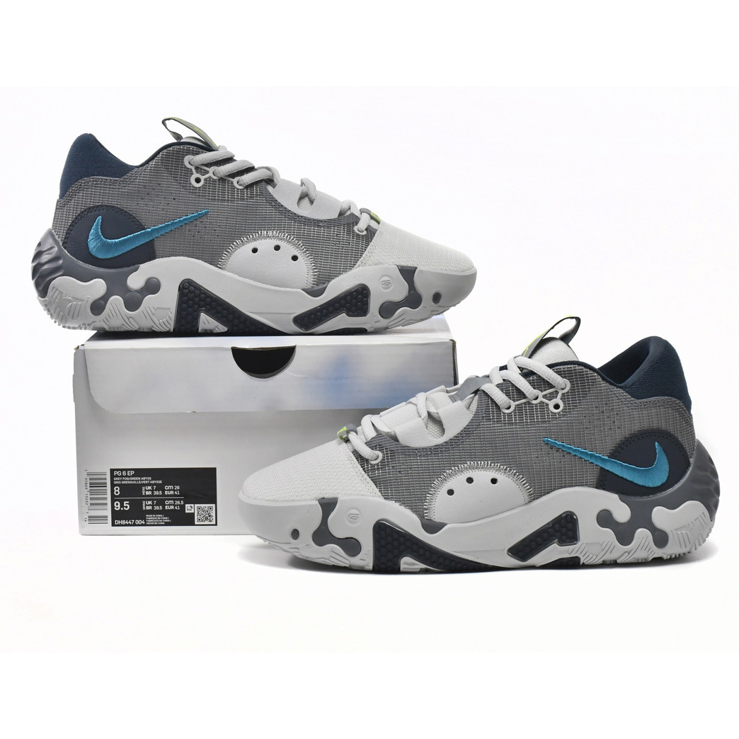 Nike PG 6 EP Grey Navy Volt Sneaker   DH8447-004 - FashionPlug