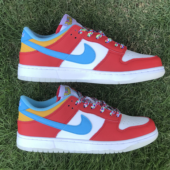 LeBron James x Nike Dunk Low “Fruity Pebbles” Sneaker     DH8009-600  - FashionPlug