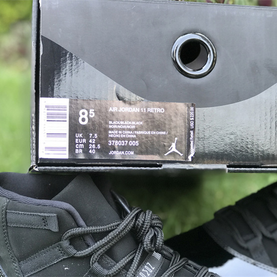 Air Jordan 11 “Blackout” Sneaker     378037-005 - FashionPlug